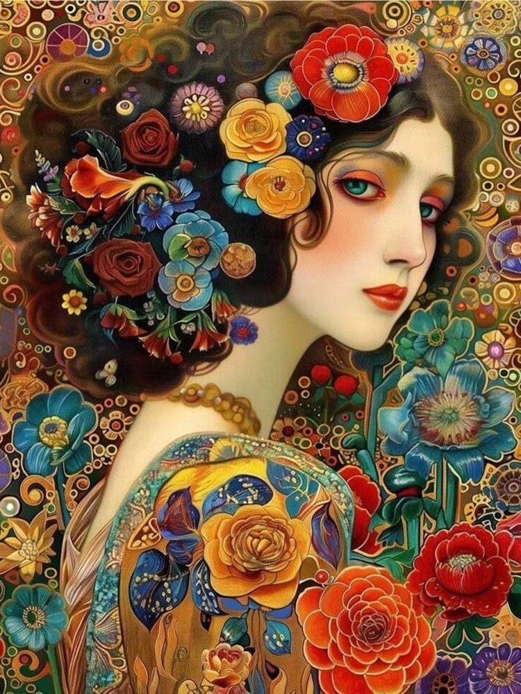 gustav klimt woman portrait