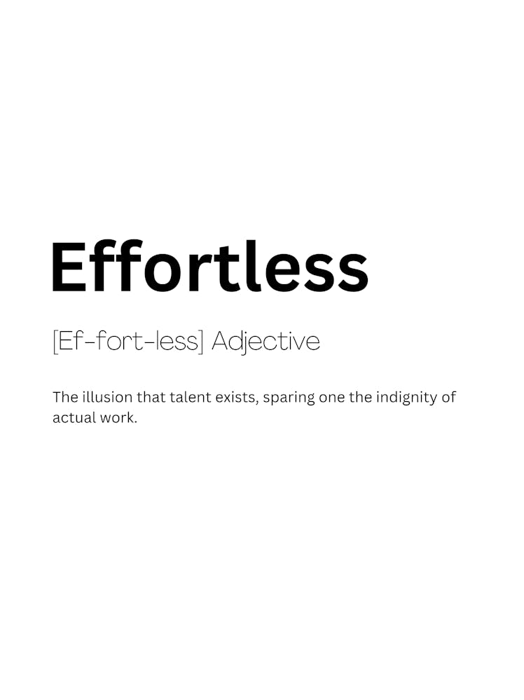 Effortless Definition Meaning
