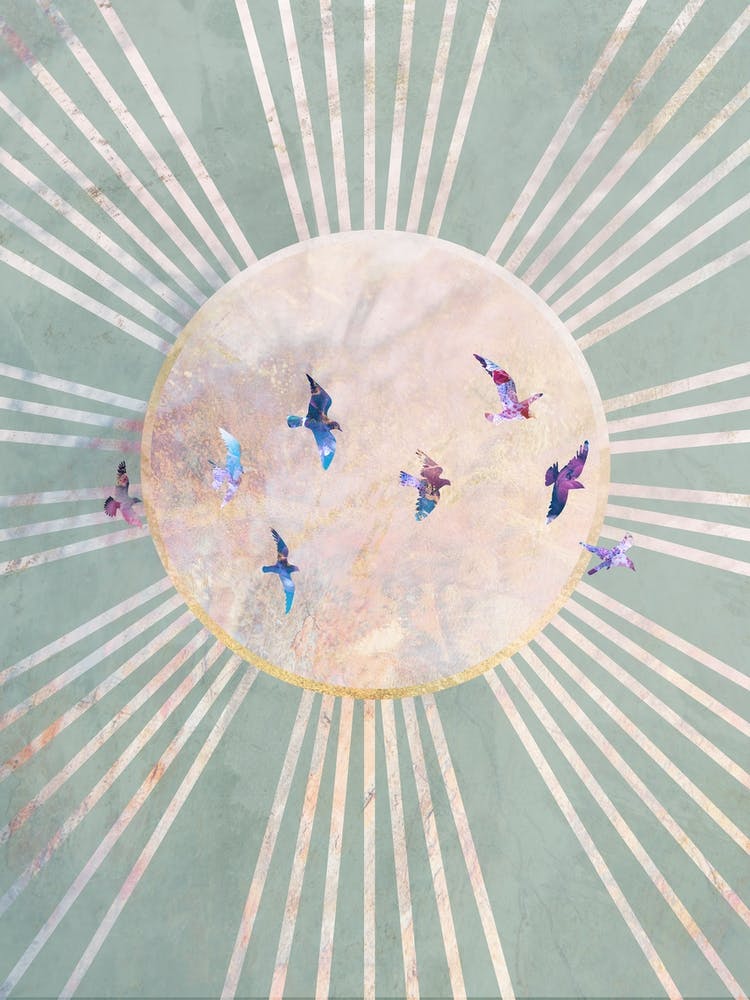Birds Sun Boho 01