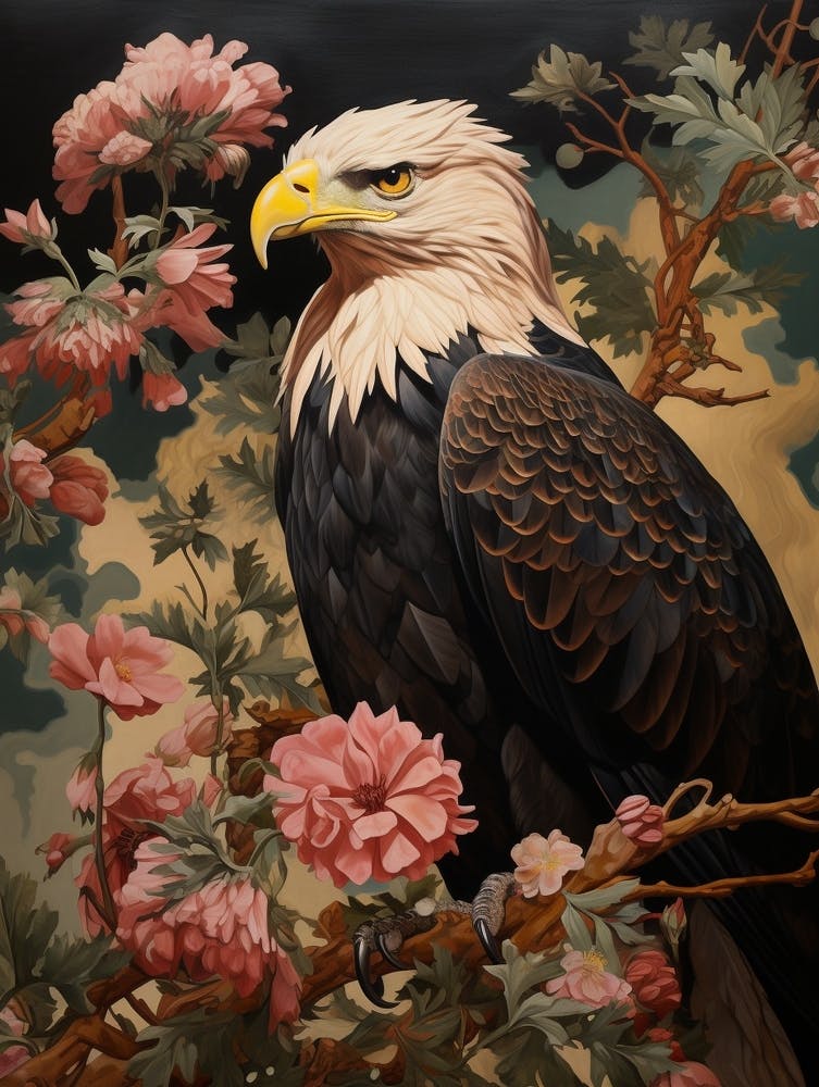 Dark And Moody Botanical Bald Eagle 2
