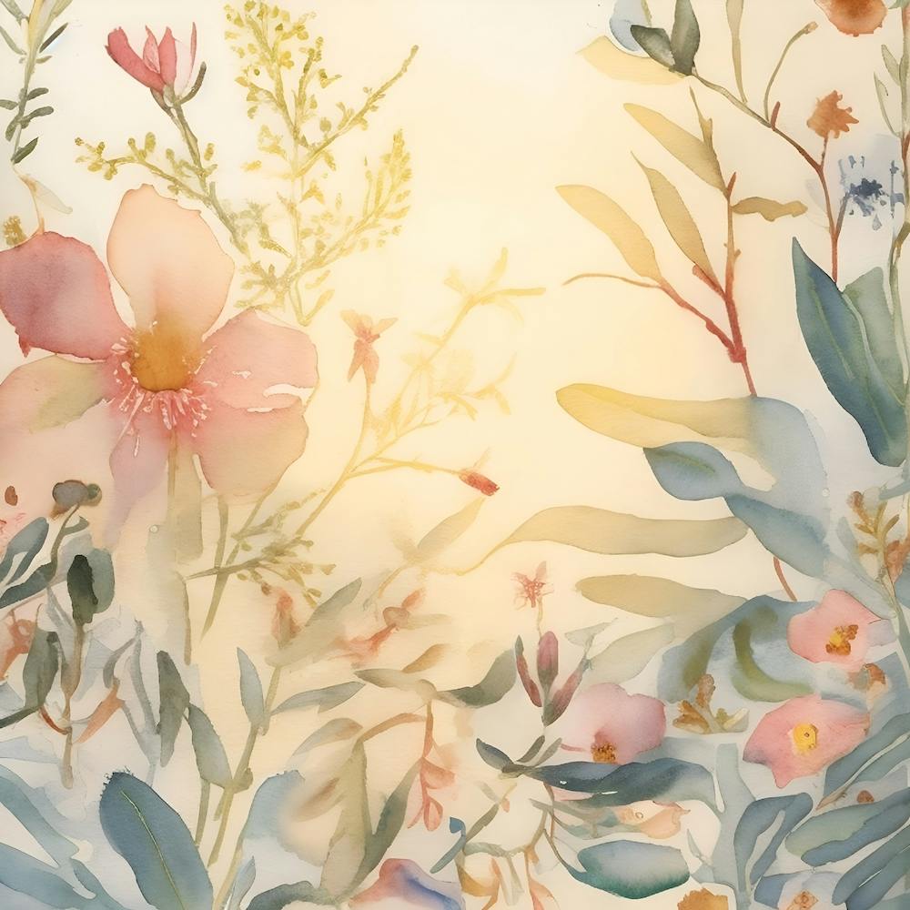 Fleurs à l'aquarelle