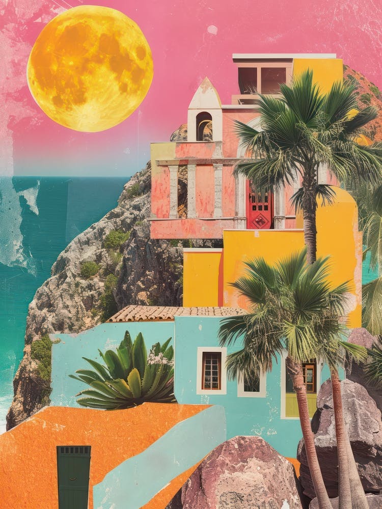 Ibiza   Retro Collage Style 2