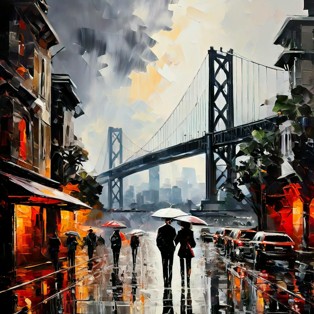 Rainy Day In San Francisco