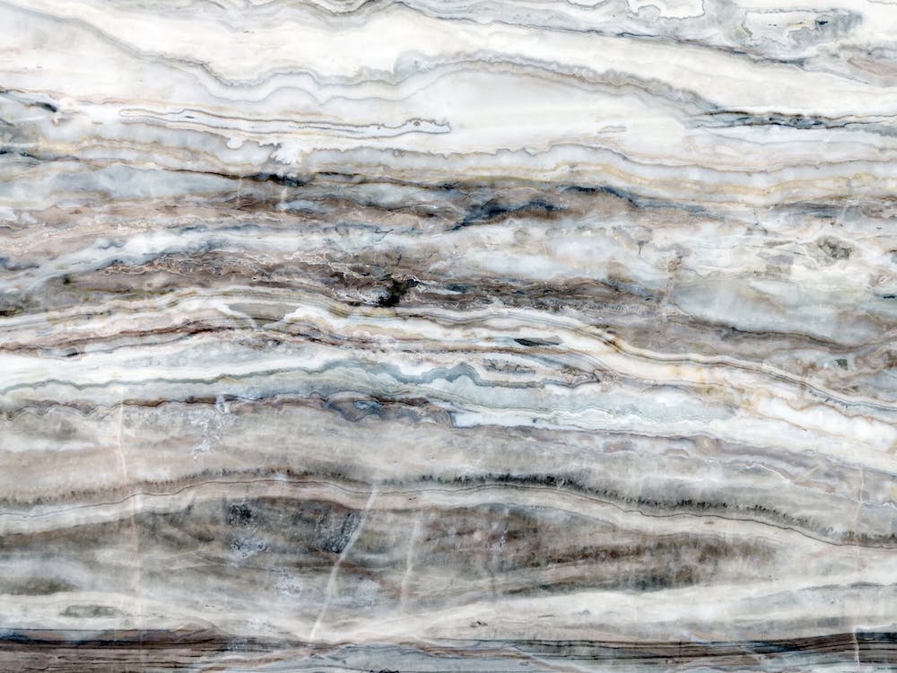 Blue and White Marble Landscape I