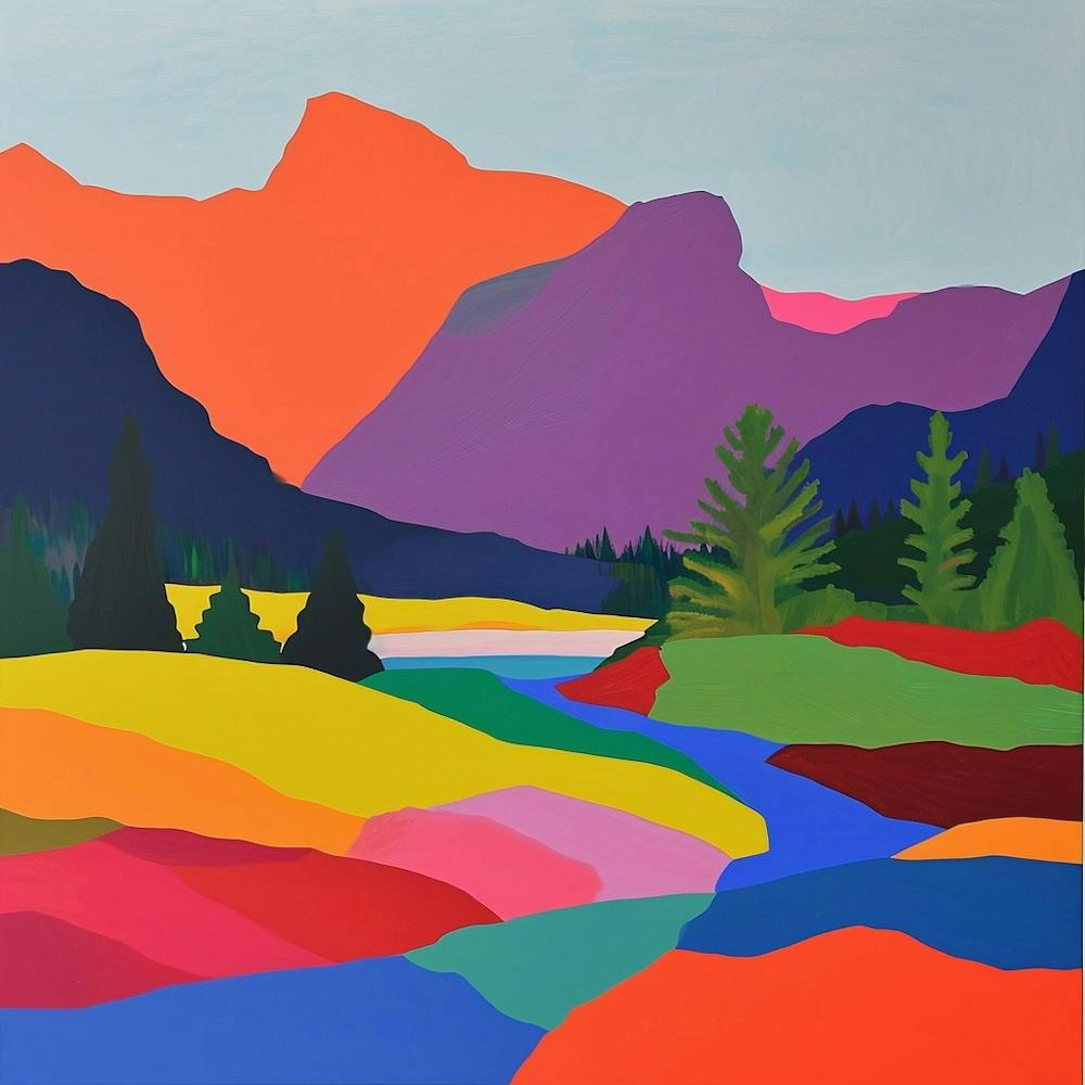 Colourful Abstract Rocky Mountain National Park Usa 5