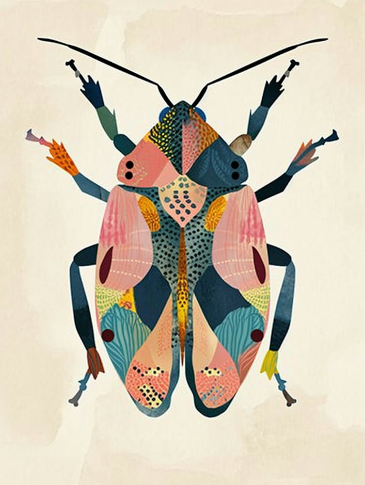 Colourful Insect Illustration Aphid 13