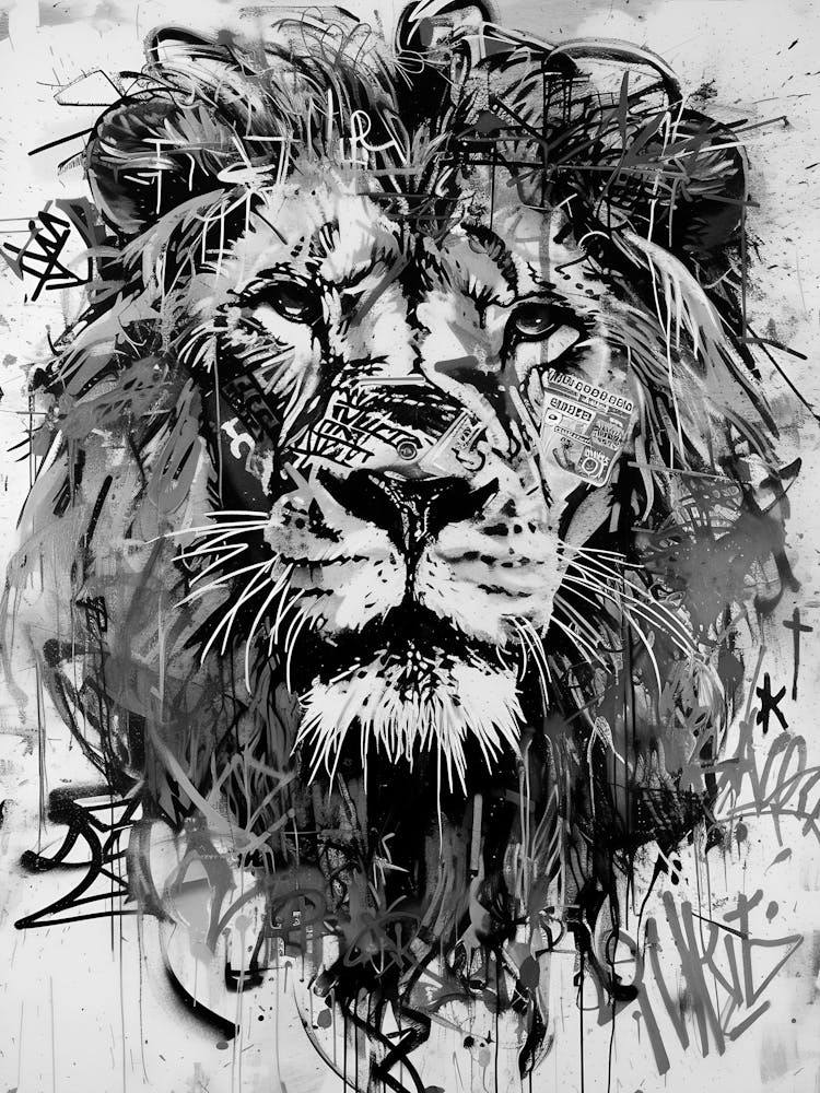 Graffiti Lion