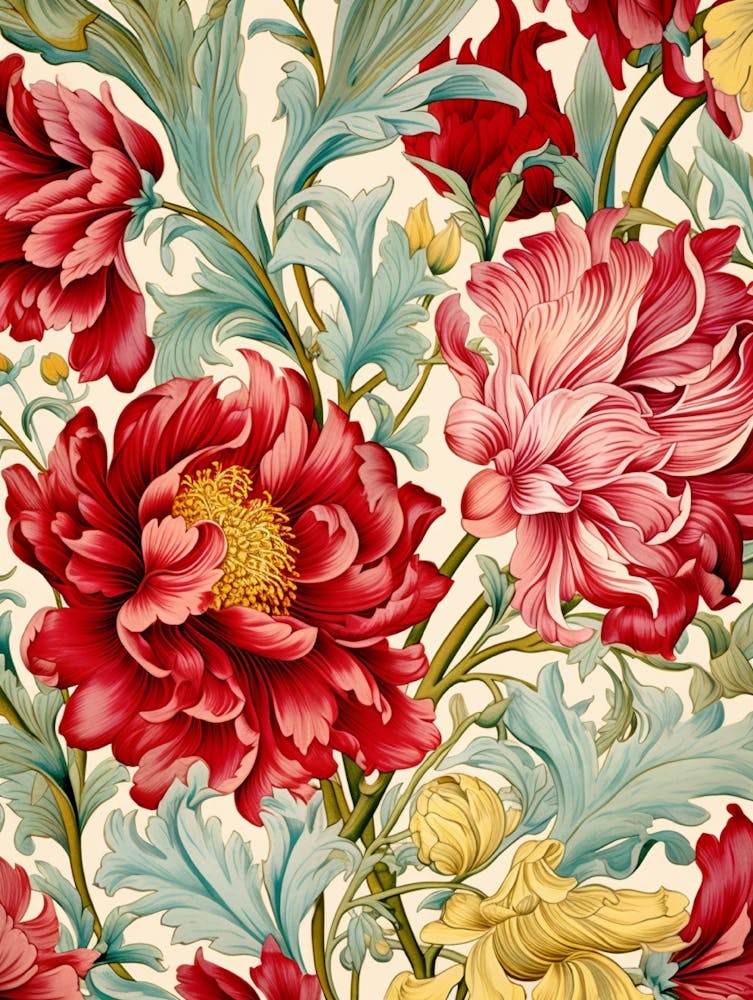 Peony Flower Pattern 2
