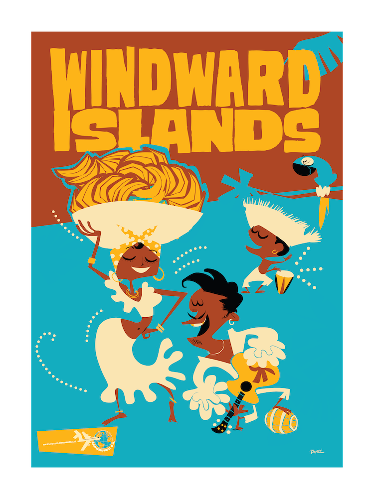 Vintage Travel - Fly Aeromundo To The Windward Isles 1