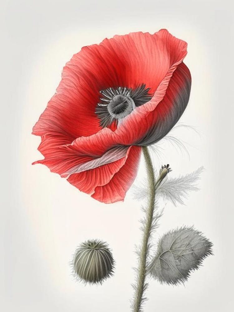Poppy Herb Pencil Colour