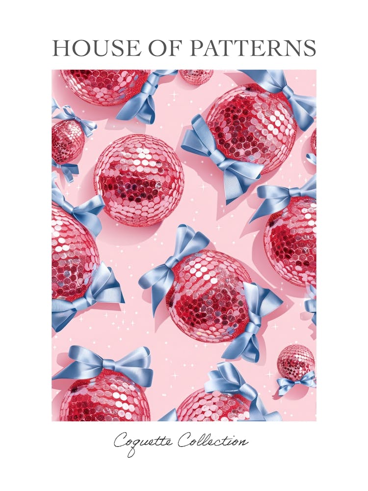 Disco Coquette 2 Pattern Poster