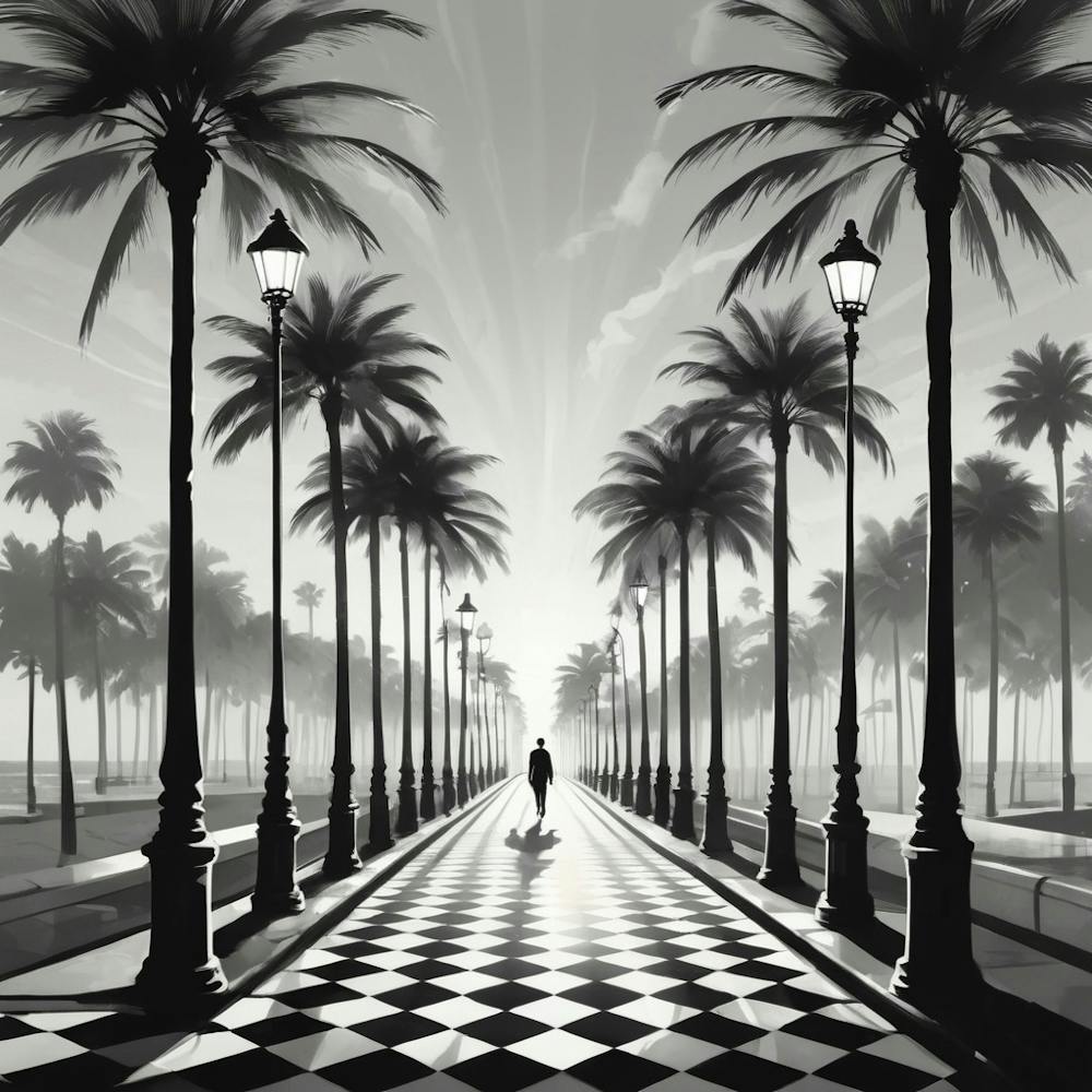 Palm Trees In The Evening