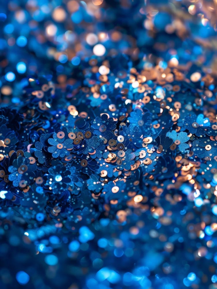 Blue Glitter Background 1