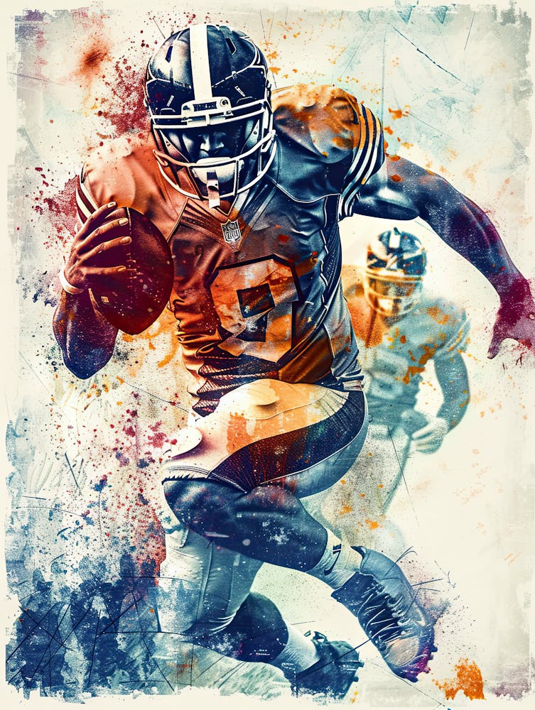 Football Player Running