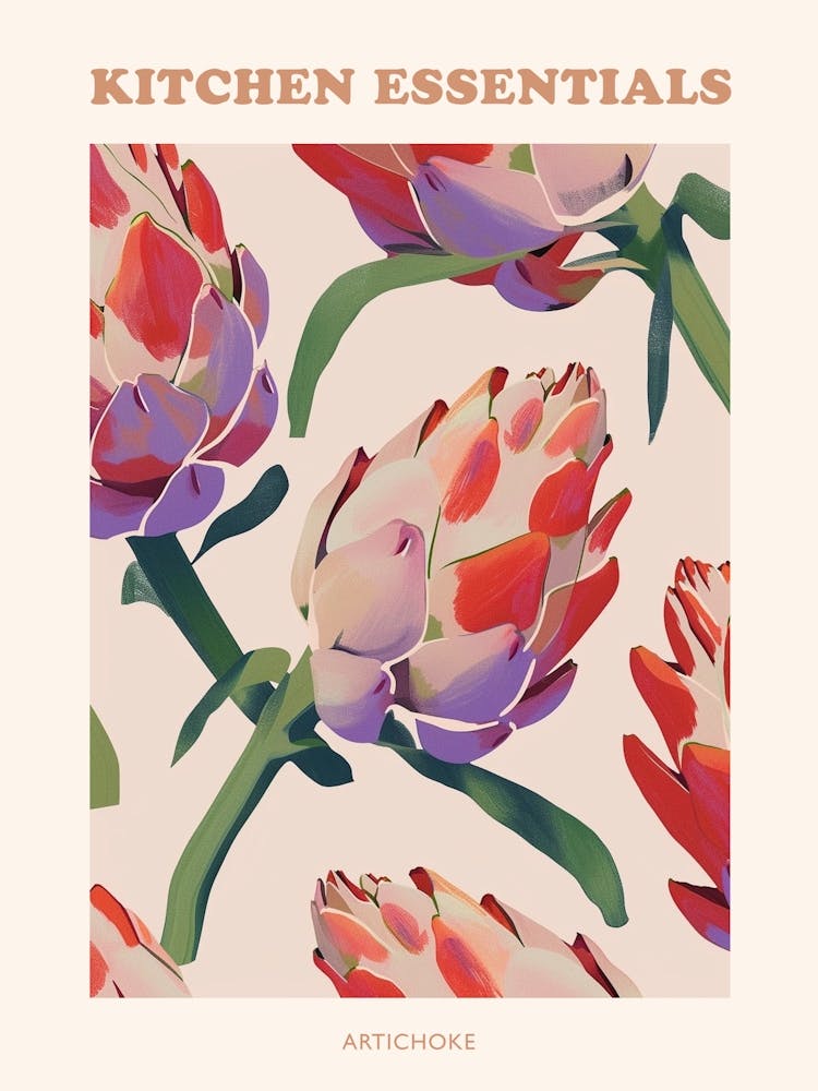 Artichoke Abstract Pattern Poster 3