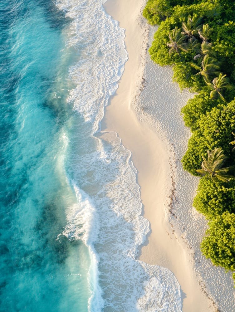 Aerial View Of A Tropical Beach 16