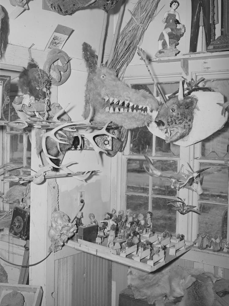 Display Of Work Of Homer Tate, Safford, Arizona By Russell Lee