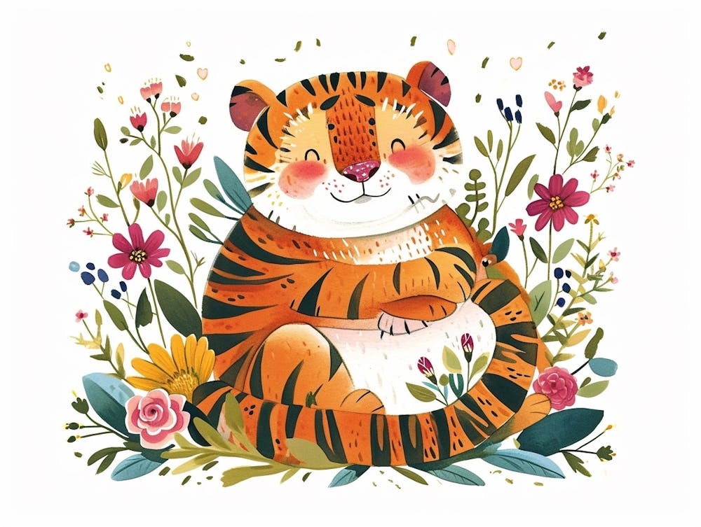 Little Floral Siberian Tiger 3