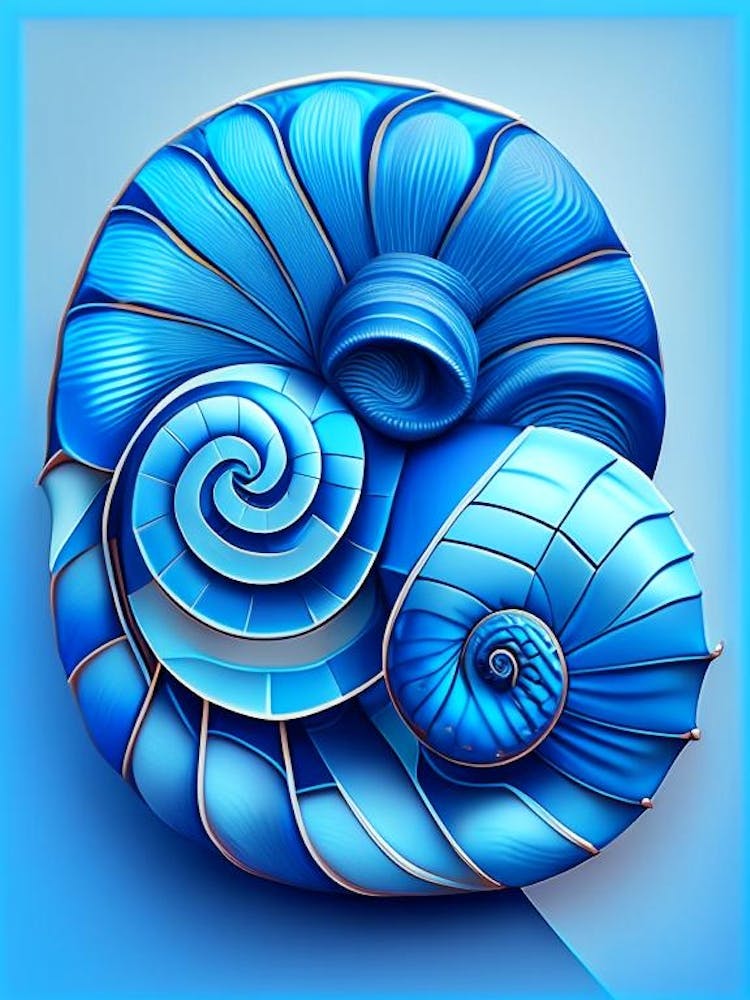 Snail With Blue Background Patchwork