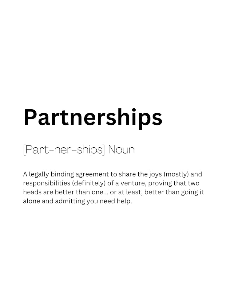 Partnerships Definition Meaning 1
