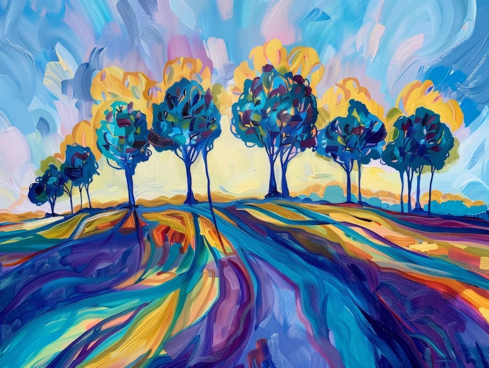 Sunset Trees 6