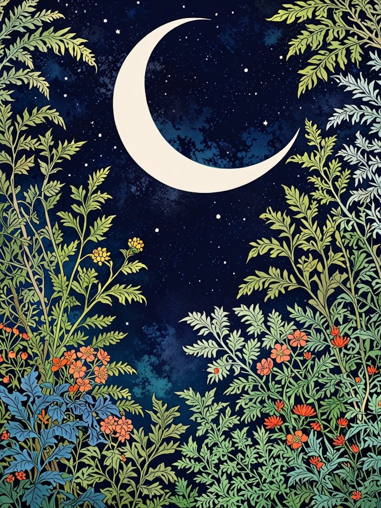 Moon And Flowers 2