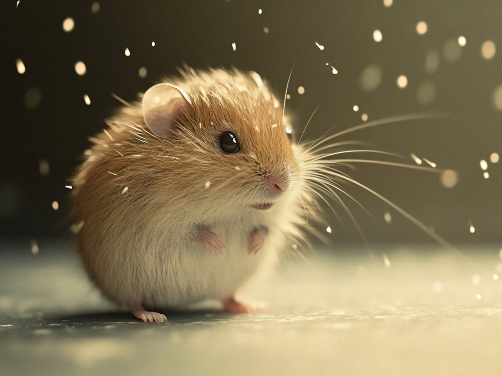 Hamster In The Snow 1