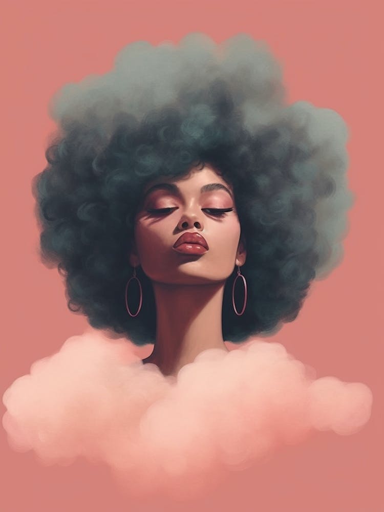 Pastel Portraits Pink Clouds 2