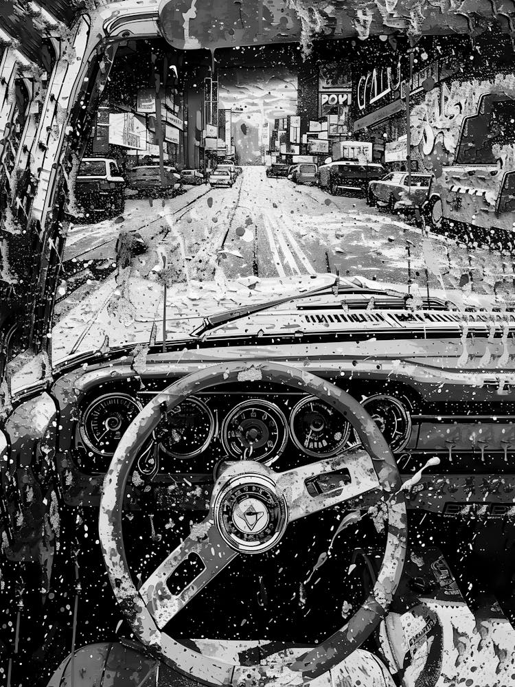 Car In The Rain