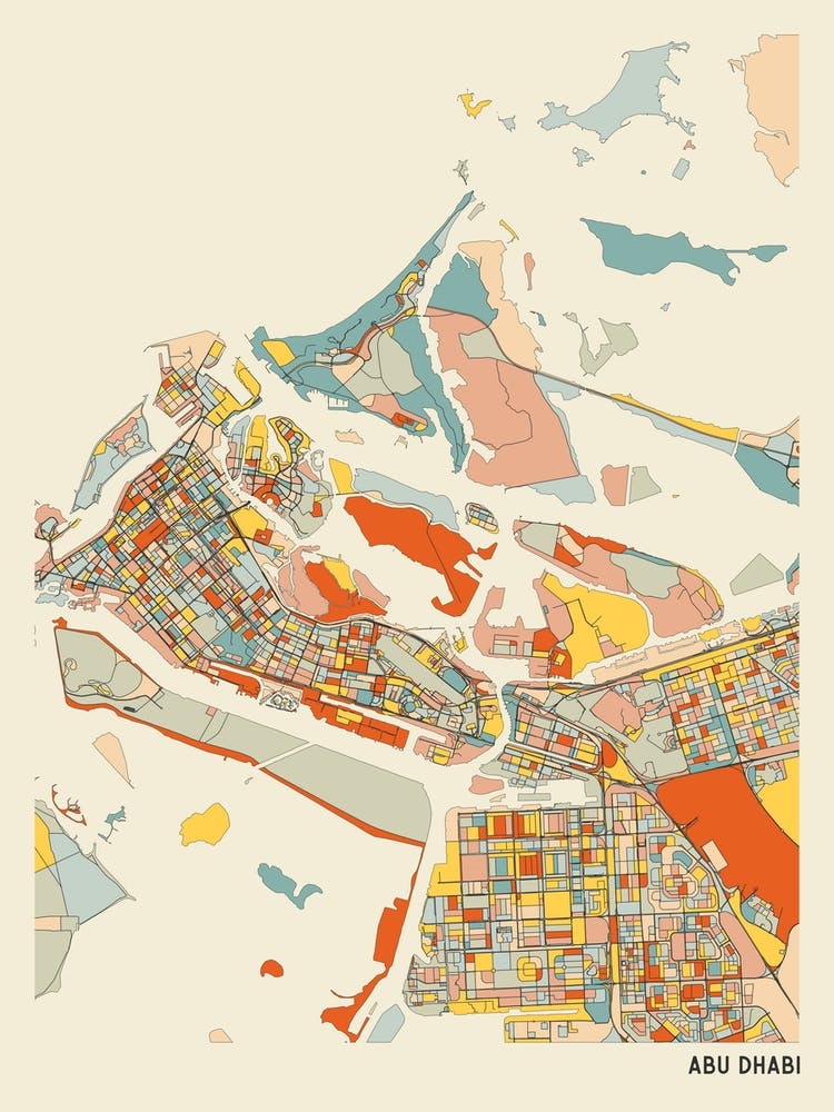 Abu Dhabi United Arab Emirates Map