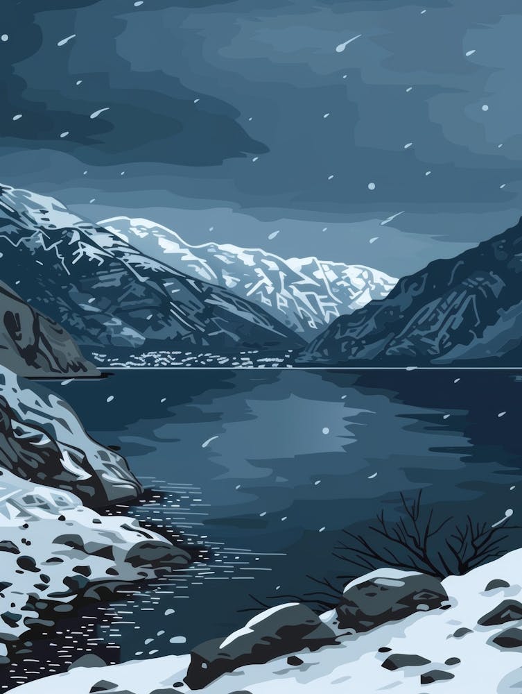 Winter Landscape Painting