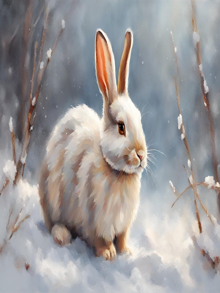 Rabbit In The Snow
