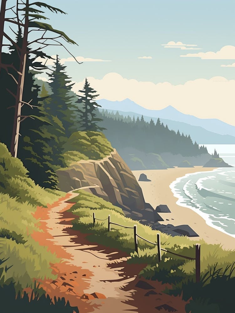 West Coast Trail Canada 2 Hiking Trail Landscape