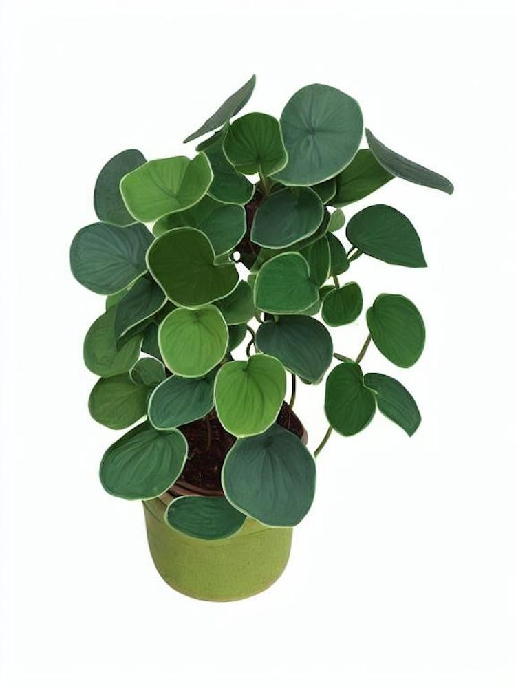 Chinese Money Plant (Pilea Peperomioides) Watercolor