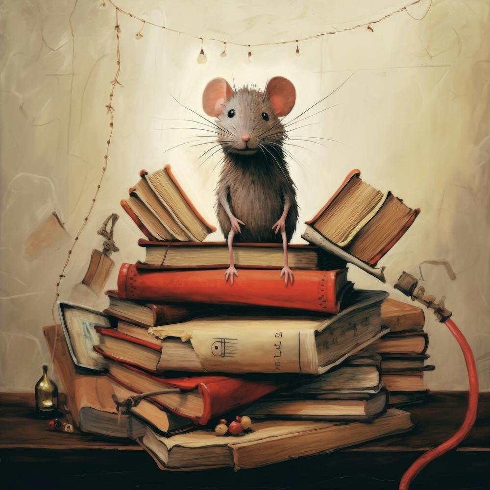 Rat On Books