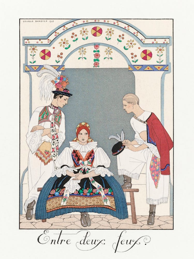 Entre Deux Feux (1923), George Barbier