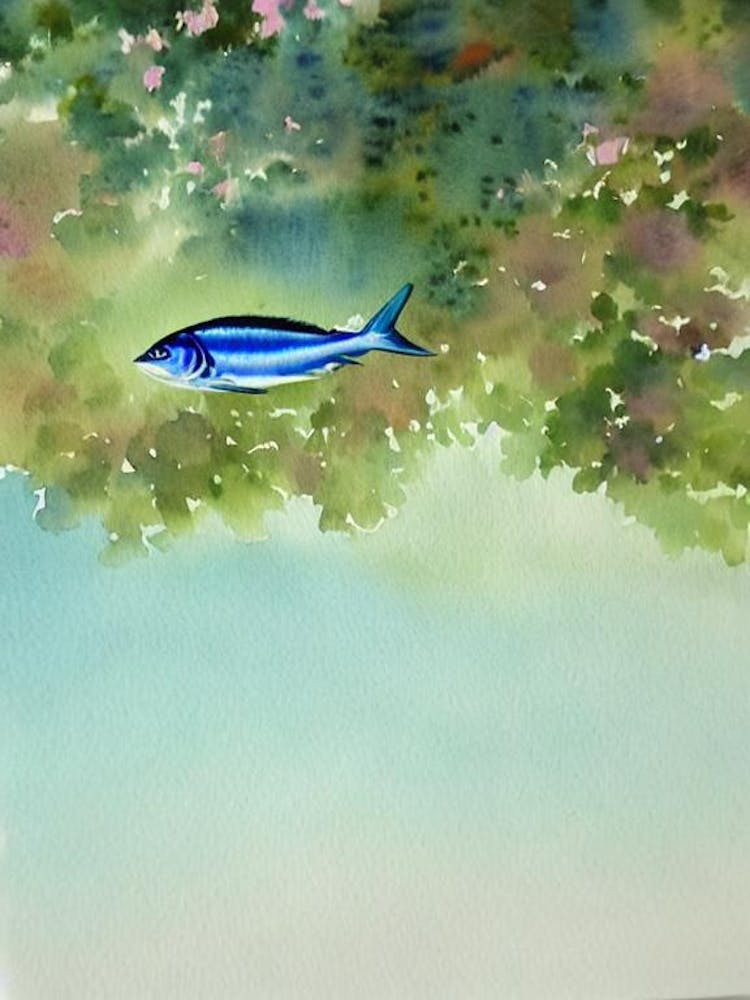 Blue Tang Storybook Watercolour