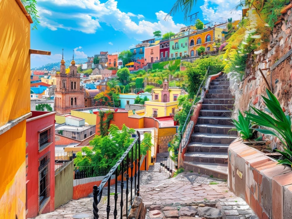 Colorful Mexican Town 3