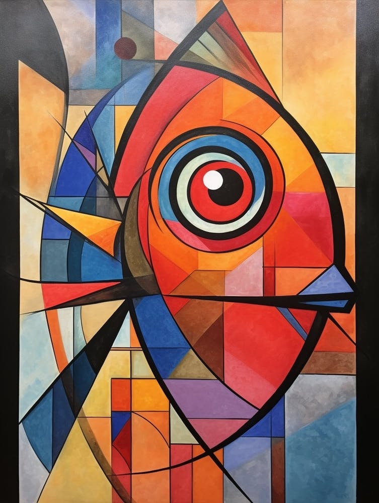 Fish Abstract Pop Art 1