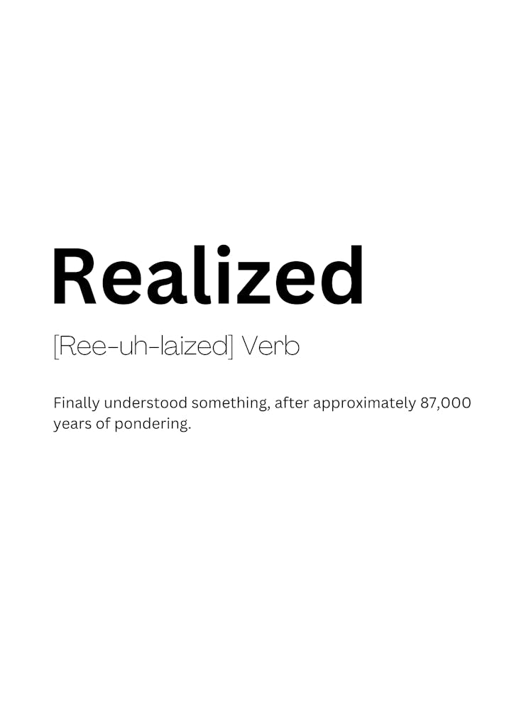 Realized Definition Meaning