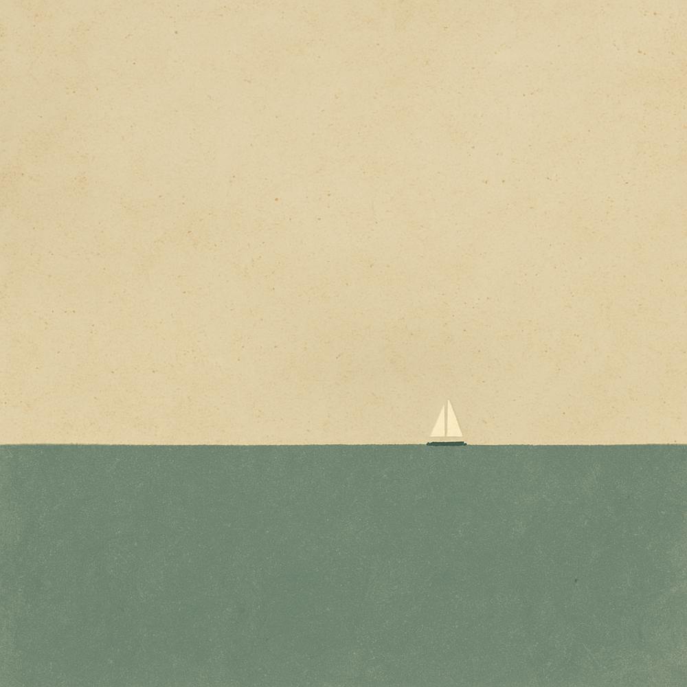 Sailboat In The Ocean - Still Waters