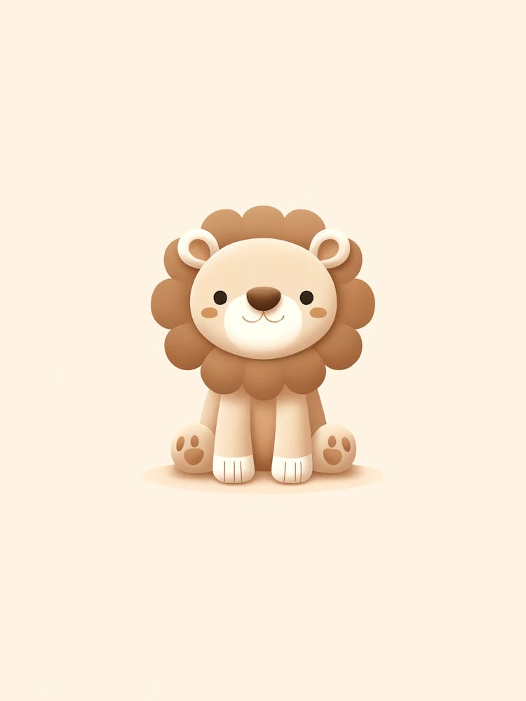 Lion Baby Cub Nursery Fun Room Art
