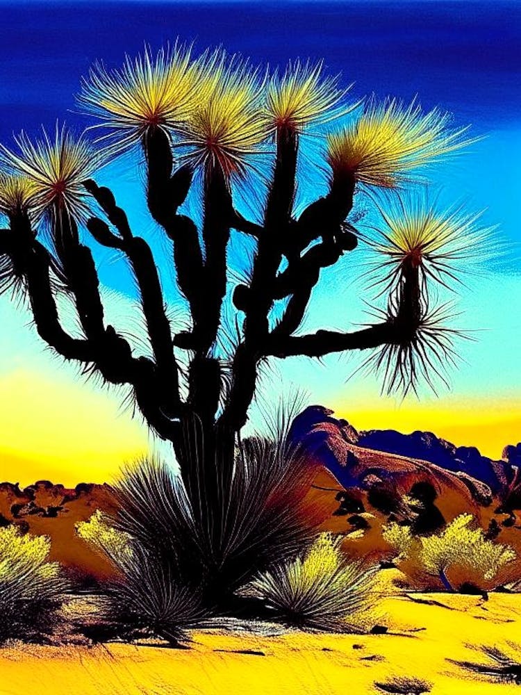 Joshua Tree In Mojave Desert Nat Viga Style  (8)