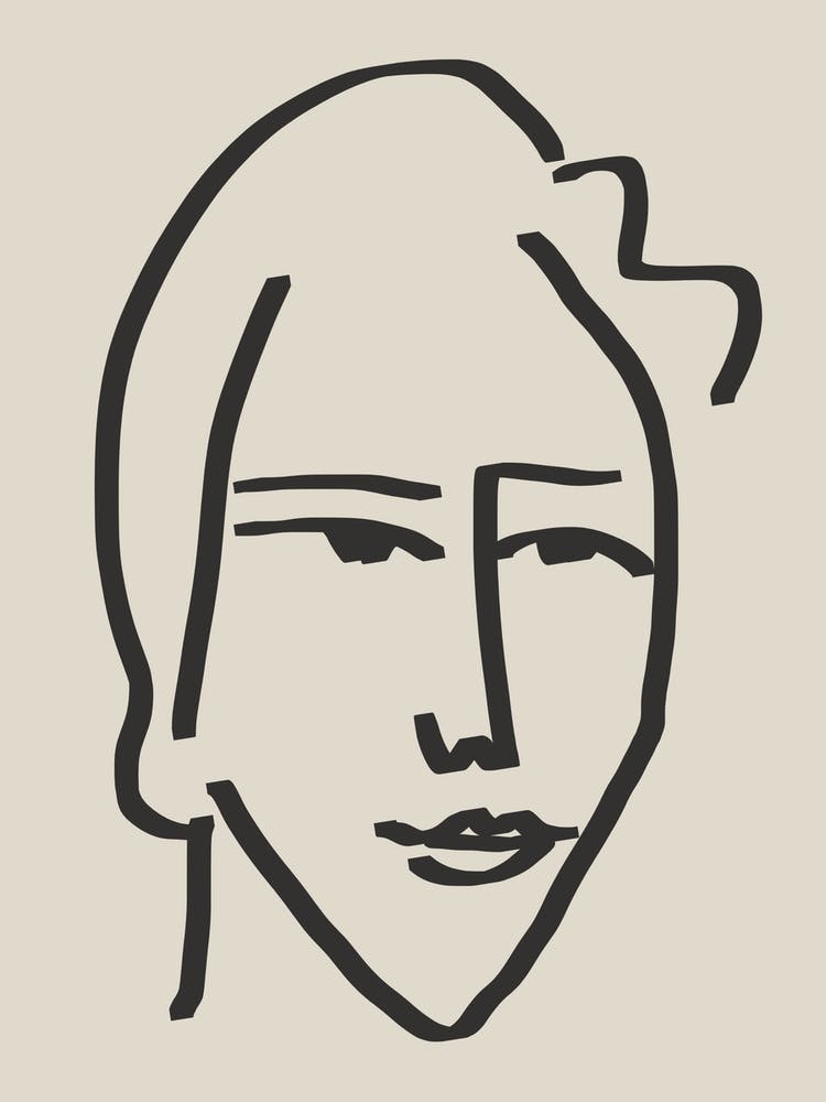 Line Art Candid Portrait 5