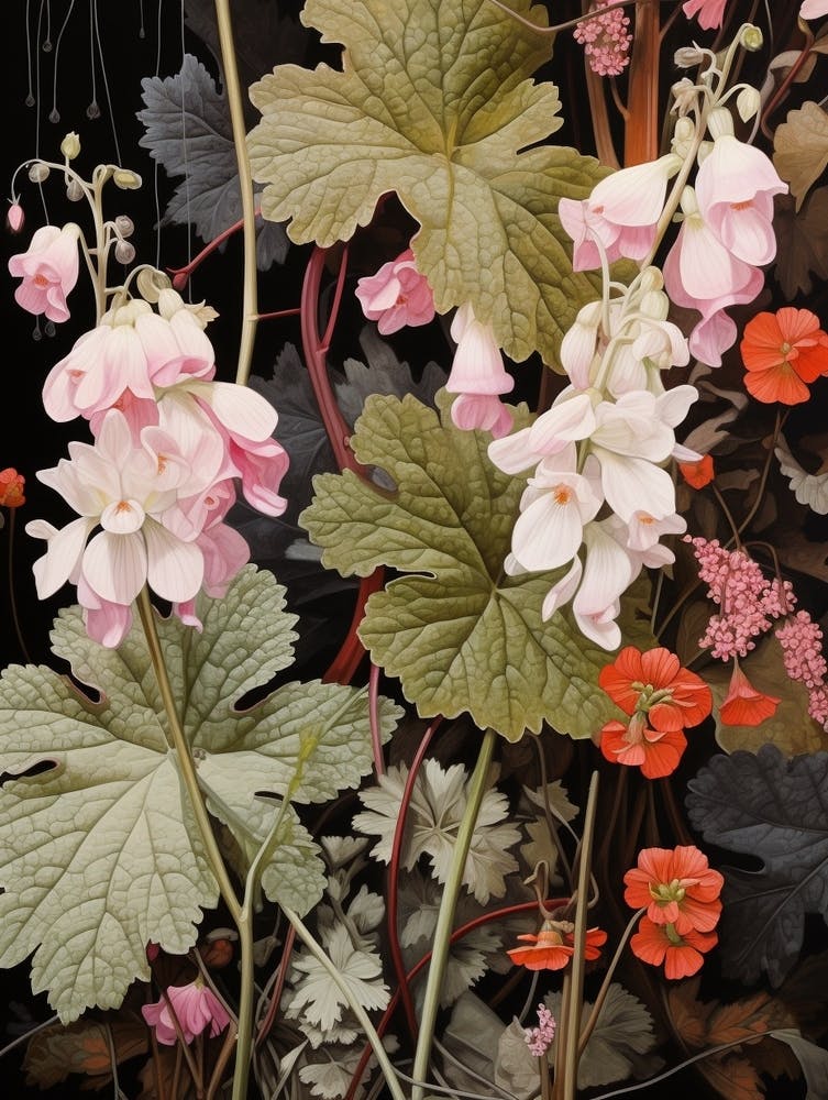 Flower Illustration Coral Bells 1