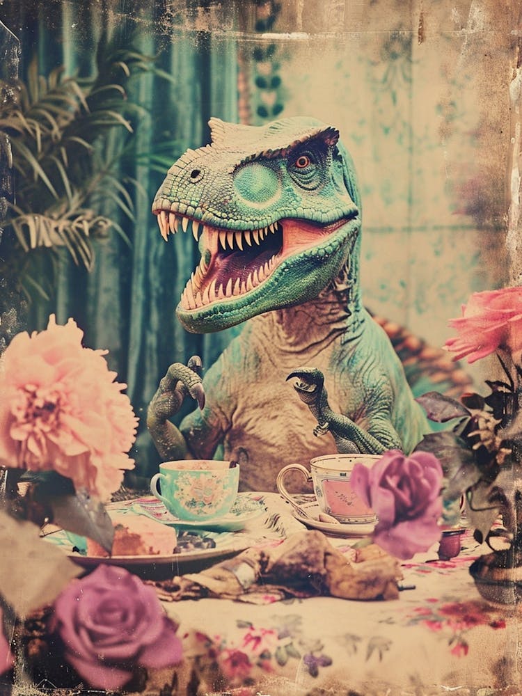 Retro Dinosaur Tea Party 4
