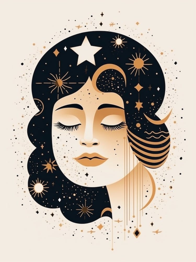 Boho Sun Moon Celestial Art 1