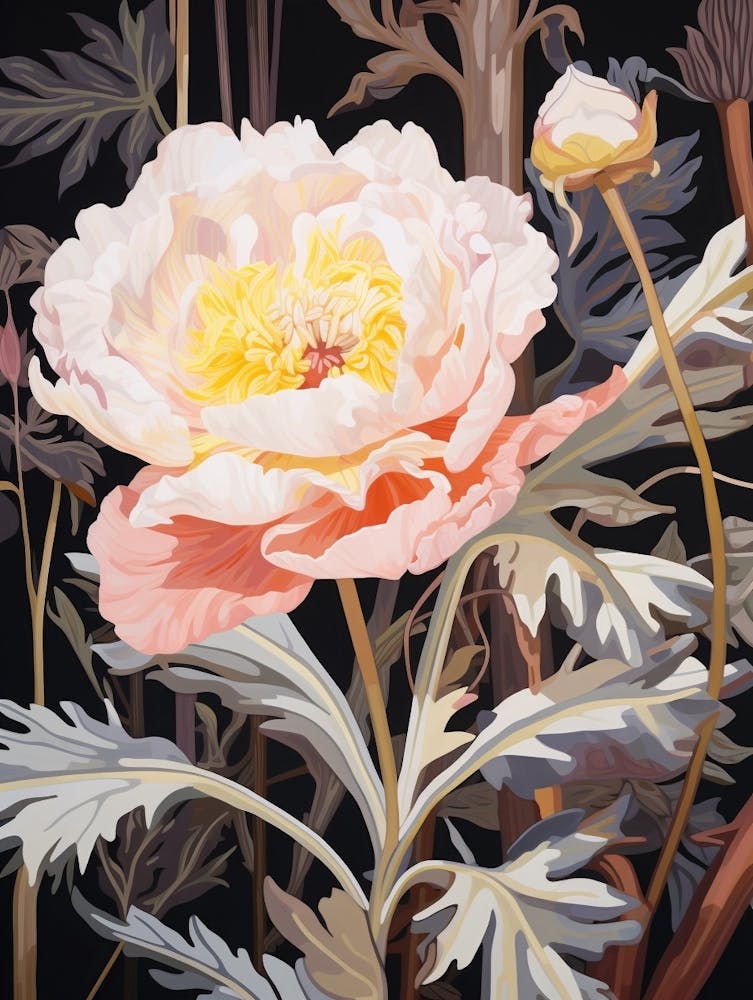 Peony 2 Flower Painting