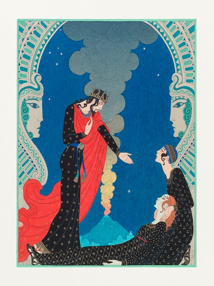 Empedocles And Panthea (1929), George Barbier