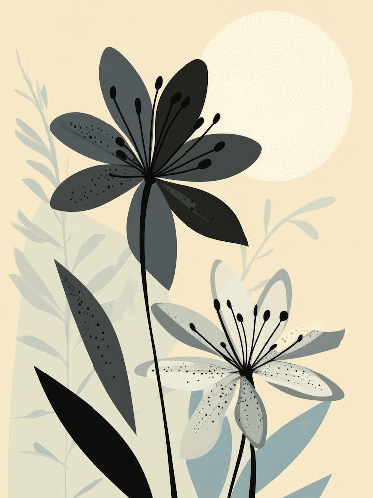 Black And White Flowers 5